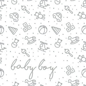 Baby icons gray