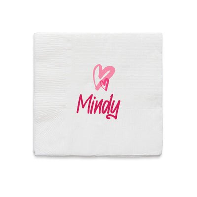 Heart Scribbles Napkin