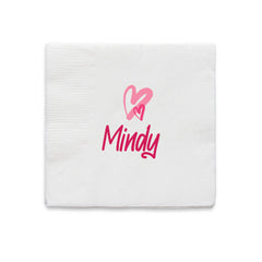 Heart Scribbles Napkin