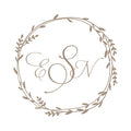 Neutral Birds Monogram Label