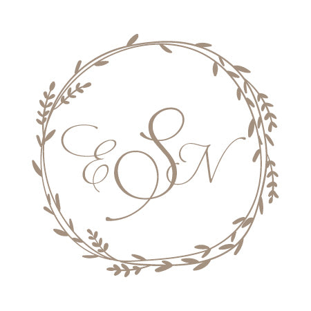 Neutral Birds Monogram Label – Label It Labels.