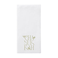 Olive Chanukah Napkin (Package of 12)