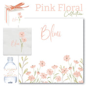 Pink Floral Water bottle