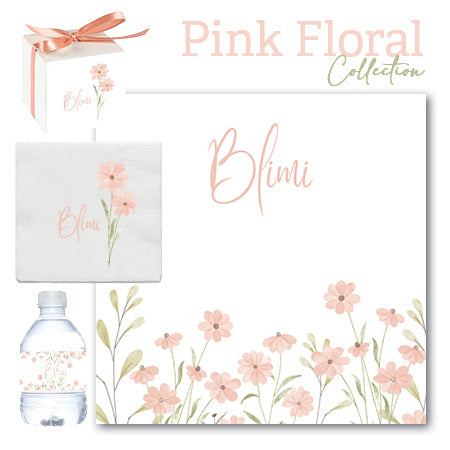 Pink Floral Water bottle