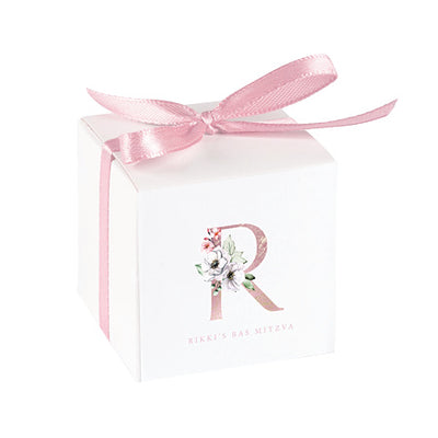 Floral Initial Party Favor