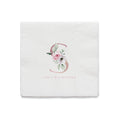 Floral Initial Napkin