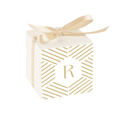 Geometric Monogram Party Favor