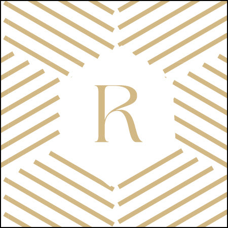 Geometric Monogram Label