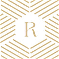 Geometric Monogram Label