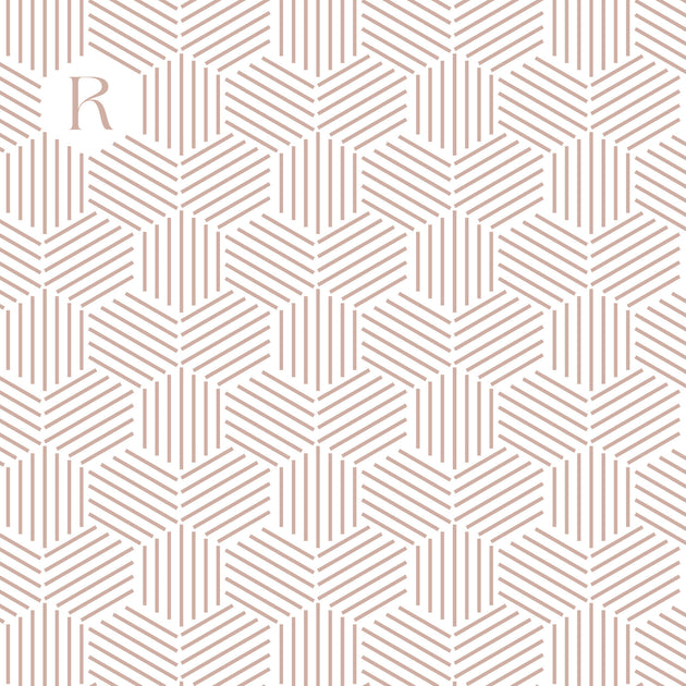 Geometric Monogram Placemat – Label It Labels.
