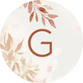 Burgundy Leaves Label 1