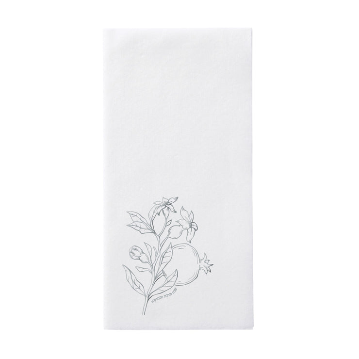 Rosh Hashana Napkins Silver