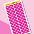 Tiny Name Labels Solids