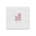 Vintage Carriage Girl Cocktail Napkin