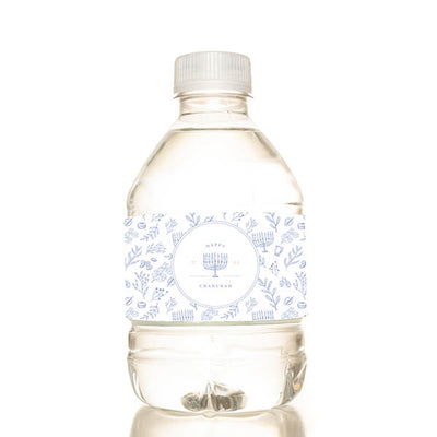 Toile Chanukah Water Bottle (set of 6)